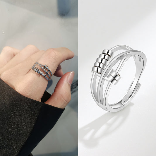 Ångestdämpande ring i Sterlingsilver