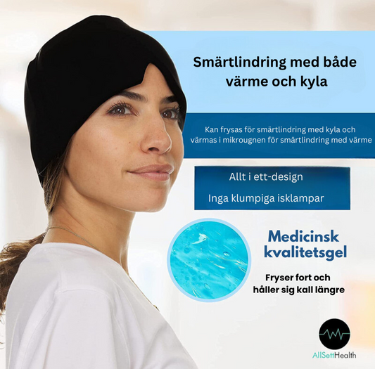 Gel mask för smärtlindring vid migrän och huvudvärk